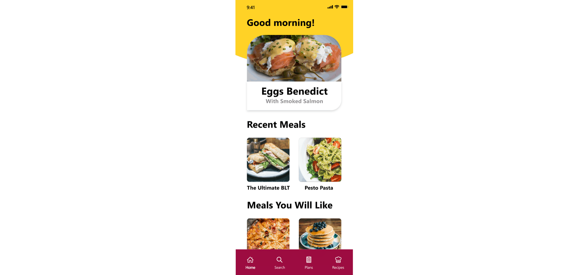 Meal plan app