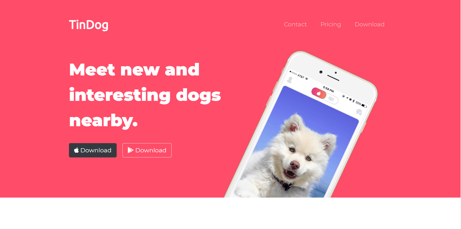 TinDog website